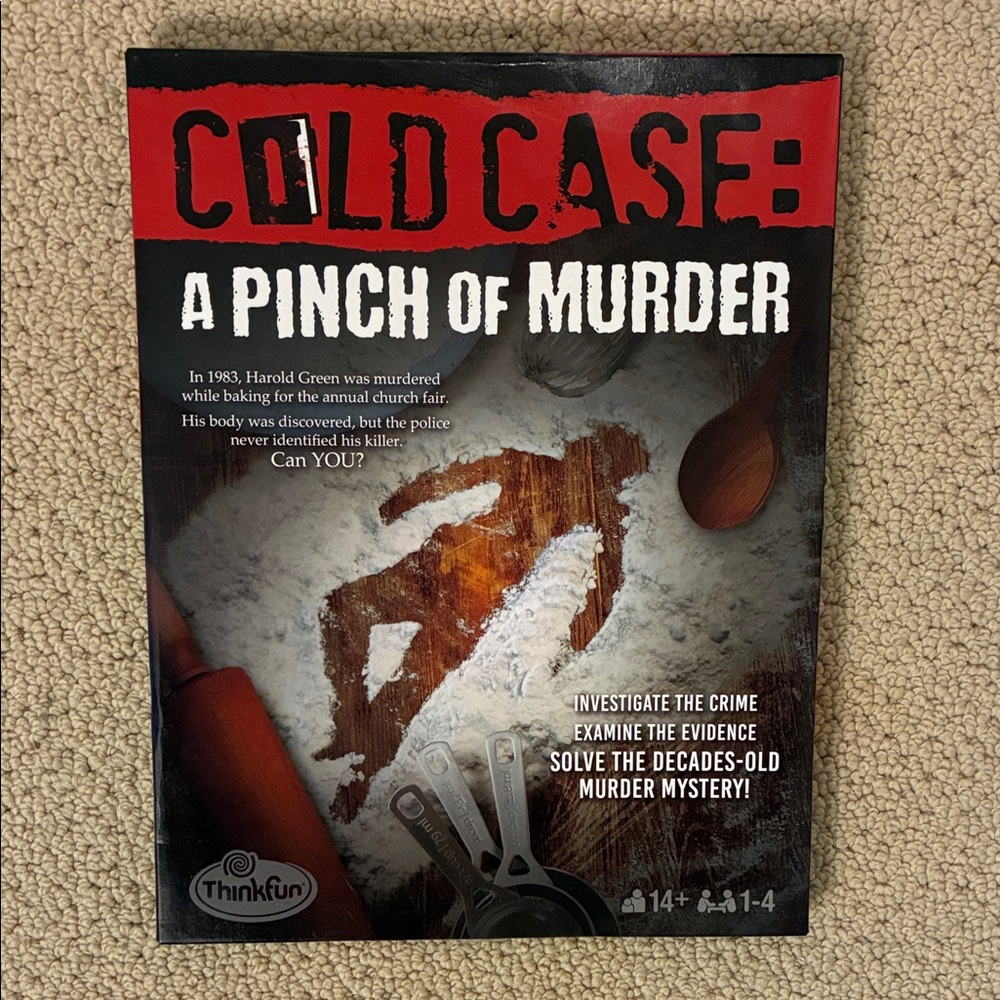 Thinkfun. Cold case: a pinch of murder.